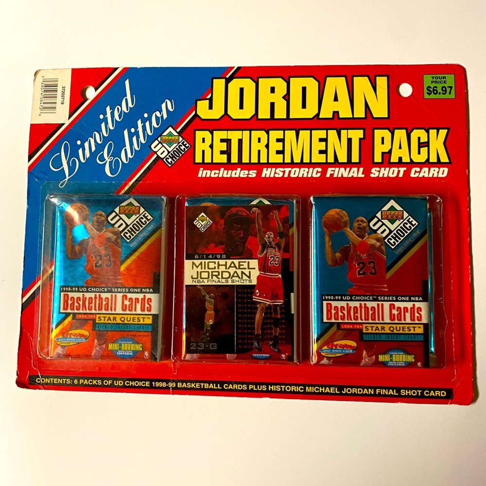 RARE! Limited Edition Michael Jordan Upper Deck Retirement Pack